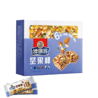 徐福记沙琪玛坚果棒黑糖味纸盒装350g美味休闲零食充饥下午茶点心 1件装