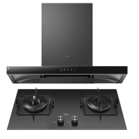 美的(Midea)抽油烟机 21立方爆炒大吸力智能欧式油烟机单机厨房家用油烟机近吸抽烟机T201+JZT-Q36S