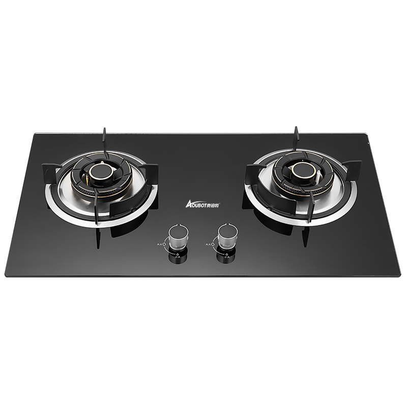 奥铂特 货号AZ812 燃气灶具 煤气灶 液化气灶家用 台嵌两用玻璃灶 大火力 液化气