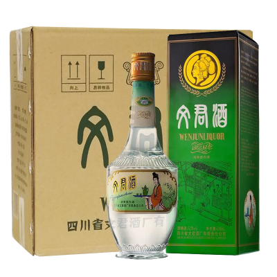 文君酒 白酒 金质文君复刻1988版本 52度 浓香型 500ml*6整箱装 宴请送礼自饮收藏剑南春集团