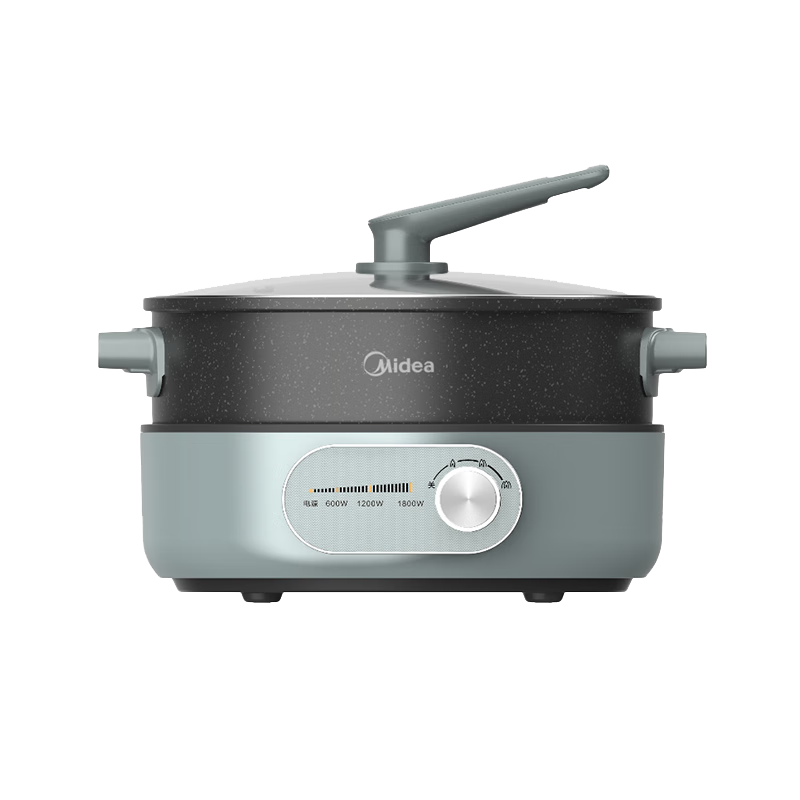 美的(Midea)电煮锅电火锅鸳鸯分体火锅6L大容量 家用多功能电热锅多用途锅炖煮涮一体 MC-HGS303003