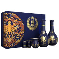 郎酒 青花郎双瓶礼盒 53度酱香型白酒500ml*2瓶 白酒礼盒过年送礼 53度 500mL 2瓶 礼盒装