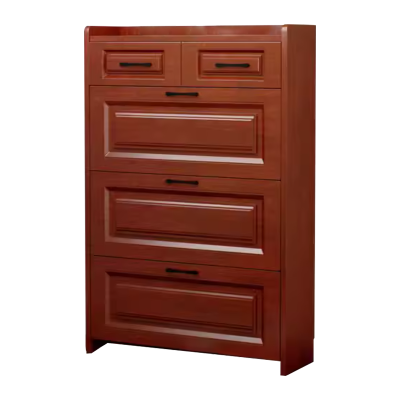 臻远 ZY4022012 木质翻斗鞋柜入户门口窄边鞋柜双层单抽屉