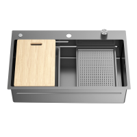 九牧(JOMOO)不锈钢抗菌耐刮飞雨瀑布水槽阶梯式厨房家用洗菜盆大单槽 78*48 06299-CZ-1