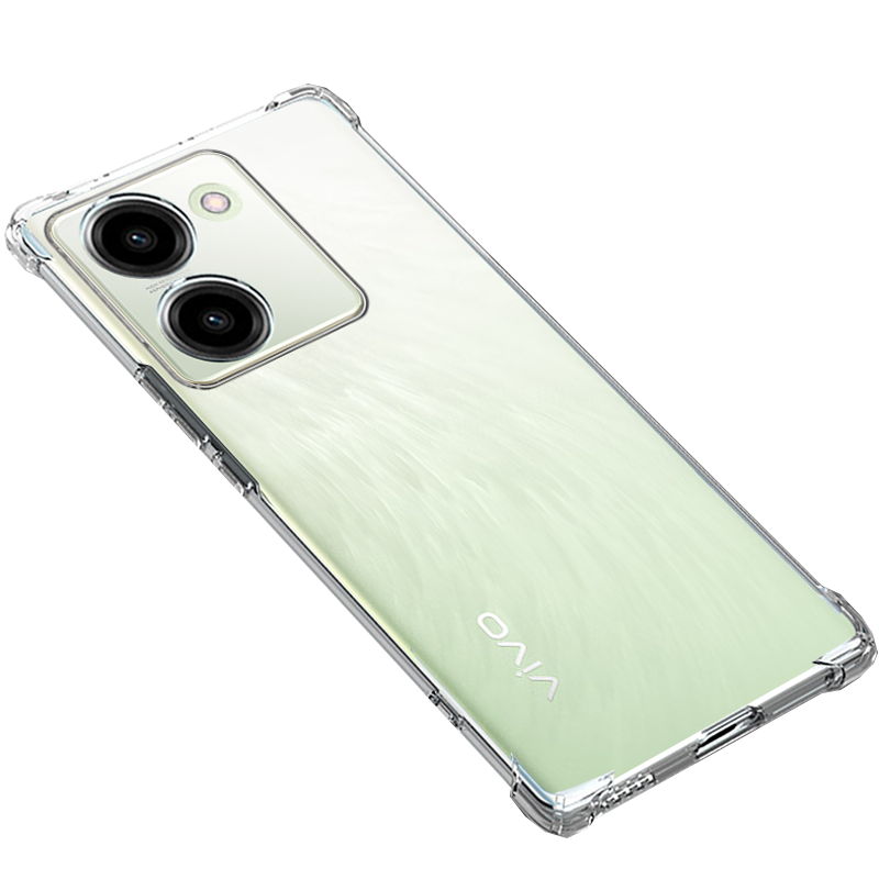 BOEEK 适用于vivo Y100/Y100t手机壳y100i新款气囊防摔壳透明软壳简约男女个性全包镜头保护套