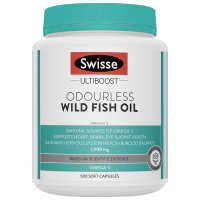 500粒大包装[保税发]澳洲进口斯维诗Swisse成人无腥味深海鱼油胶囊500粒/瓶 鱼油/深海鱼油1000mg含量
