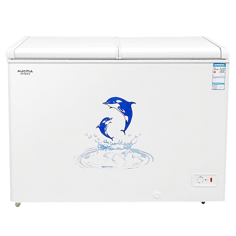 澳柯玛(AUCMA) 307升家用商用大容量冰柜 冷藏冷冻转换冷柜 单温单箱蝶形门冰箱 BC/BD-307NE
