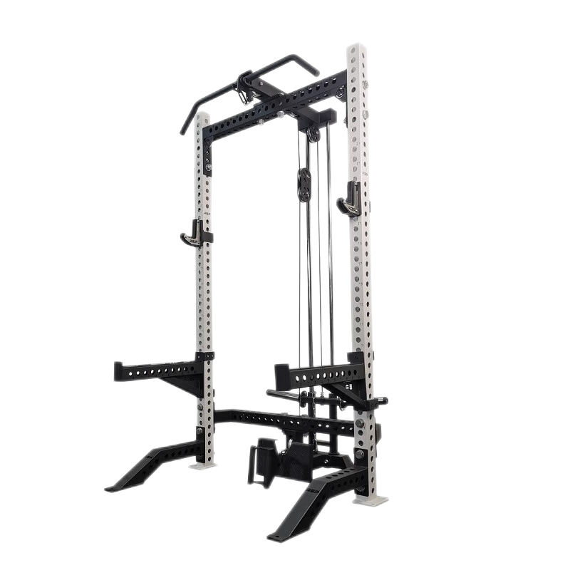 康力强双立柱开放深蹲架高低拉组合史密斯机综合训练器龙门架深蹲卧推架