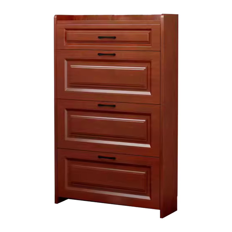 初嘉(CJ)木质翻斗鞋柜入户门口窄边鞋柜双层单抽屉 700*240*1200