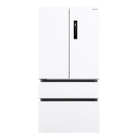 松下NR-EW57TMA-W 法式多门家用冰箱573升 大容量 超薄嵌入式 一级能效 纳诺怡X 自由变温 白色