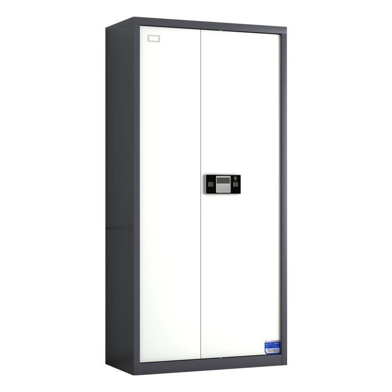 洛泰远 钢制保密柜密码文件柜保密档案资料柜 灰白套色通门电子锁