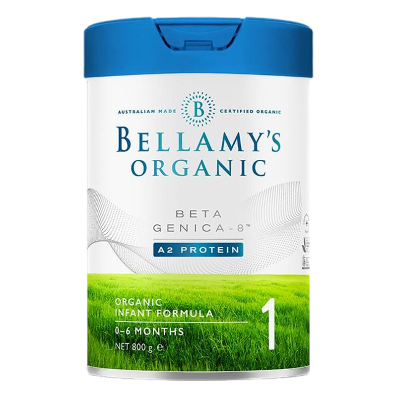 有效期到25年3月-六罐装-贝拉米(Bellamy's)有机婴儿配方奶粉白金版含有机A2蛋白1段800g/罐
