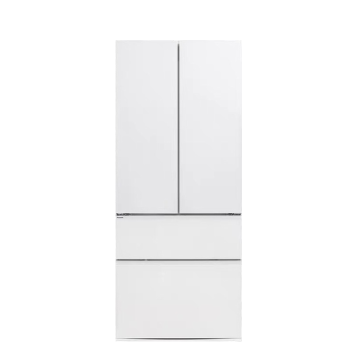 松下 NR-EW46TGB-W 多门法式冰箱 464升一体化纯平嵌入 宽幅变温 双循环 一级能效 可广角开门 珍珠白