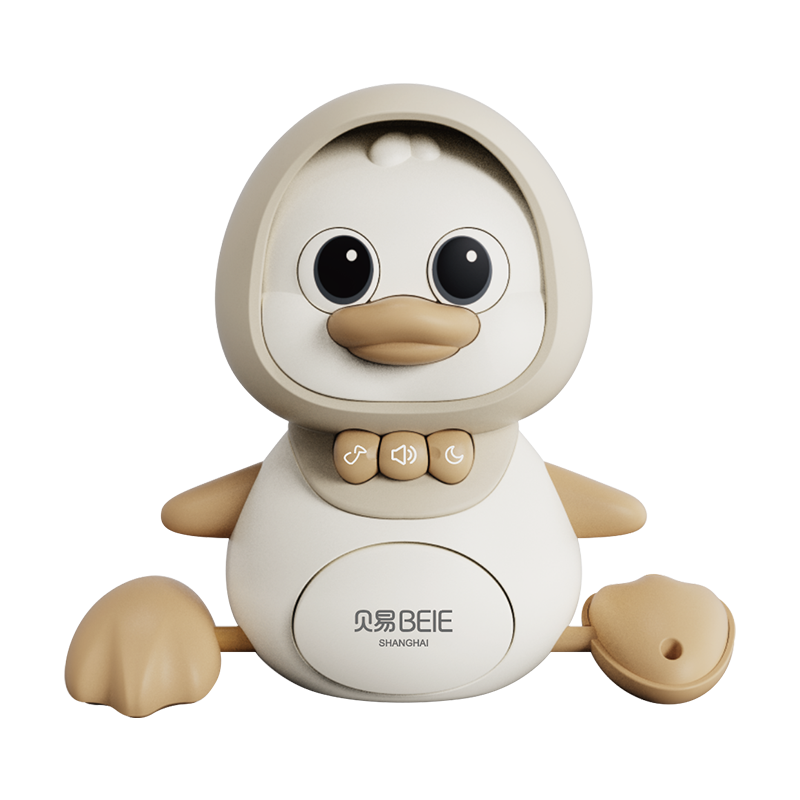 贝易学爬鸭婴儿爬行玩具0-1岁益智早教爬娃抬头练习训练宝宝6个月