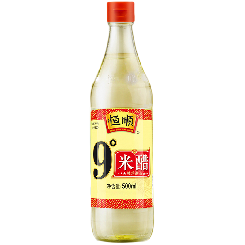 恒顺 醋 9度米醋白醋 不使用添加剂 500ml