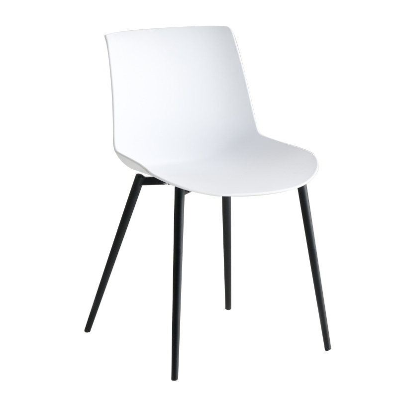 昇恒轩 餐椅靠背椅子加厚简约现代塑料椅子 SHX-158 白色 /把