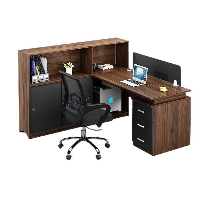 蒙卡森(MONCASSEN) 屏风办公桌职员桌电脑桌现代简约工位卡座-/张(T型双人位不含椅)