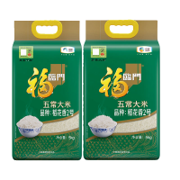 福临门中粮稻花香2号米5kg 2袋装20斤五常大米
