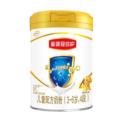 伊利(YILI)金领冠珍护4段800g*6罐 儿童奶粉(3-6岁适用)