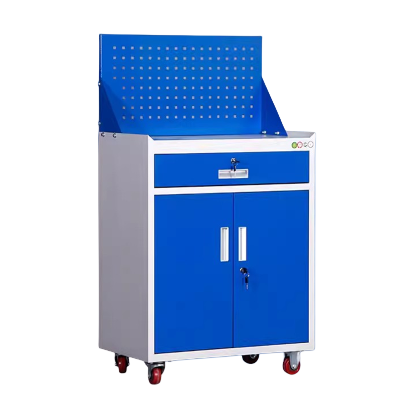 迅迈 [灰橙]四抽右斗工具柜 重型工具柜加厚移动收纳工具车汽修工厂车间铁皮五金工具柜子推车