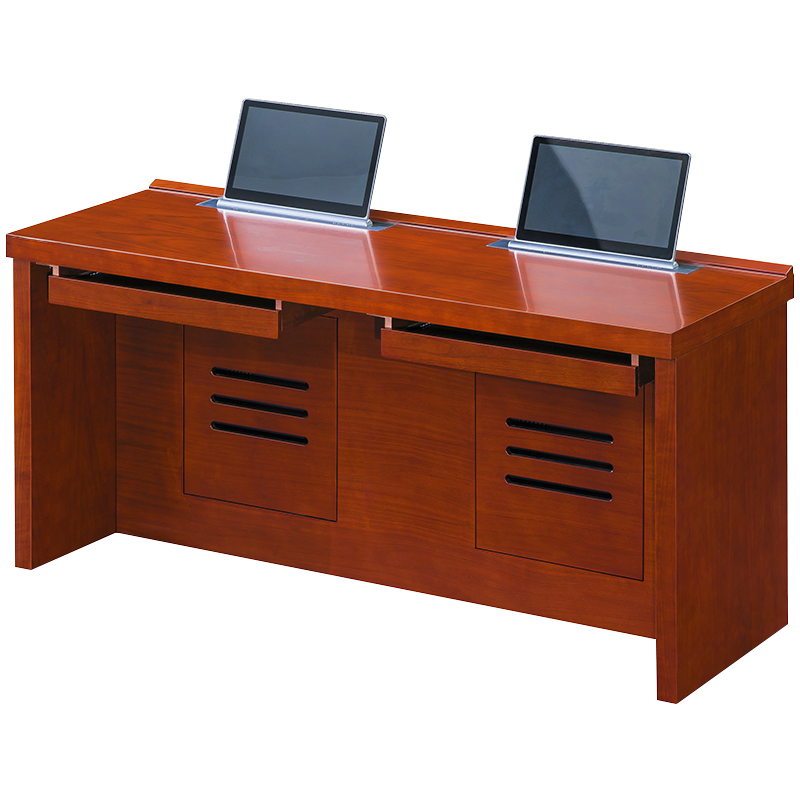 洛诗莲 (RoyceLand) 升降电脑桌多媒体办公桌会议培训桌 1.6米双人位