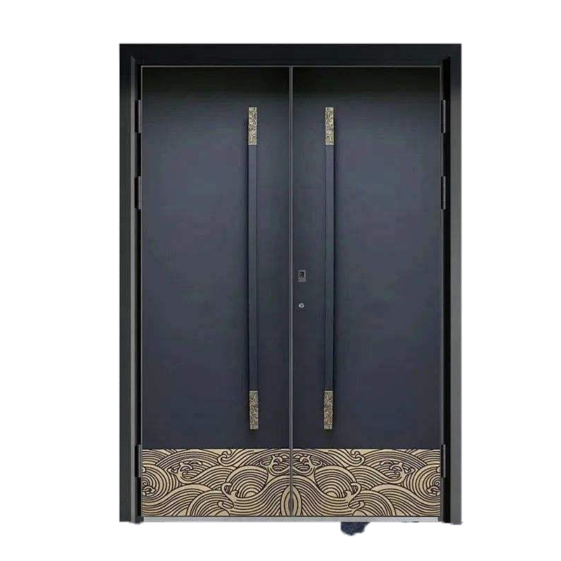 古达铝门别墅大门双开门自建房子家用铜门盗门子母入户门