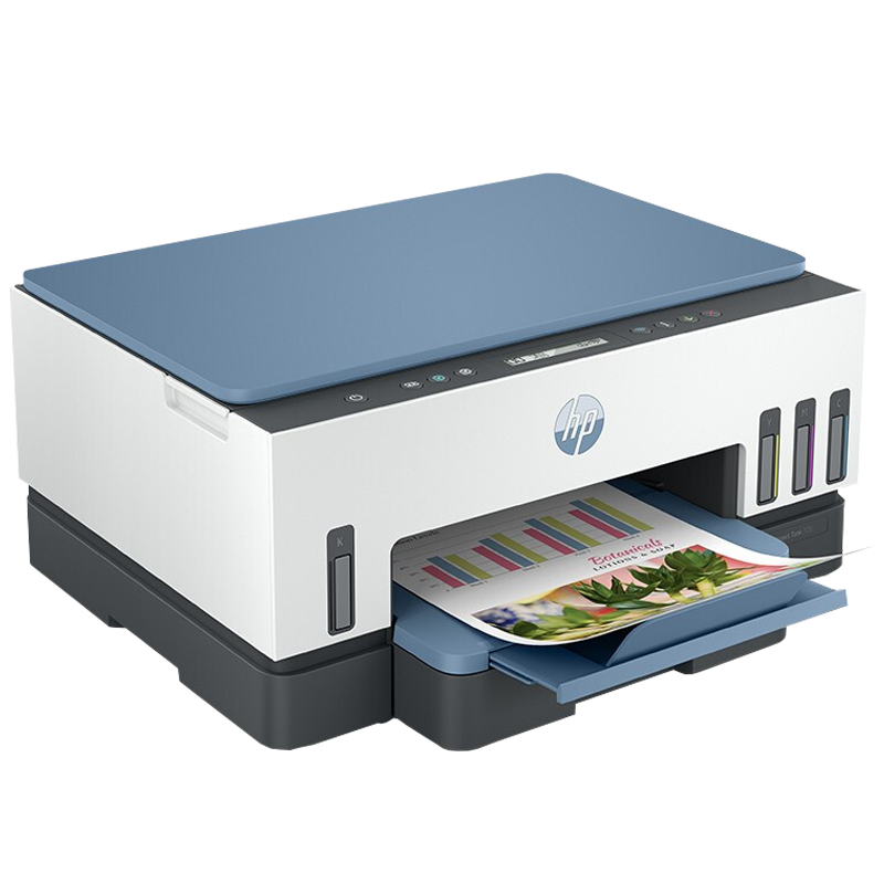 惠普(HP)Tank 675彩色喷墨连供无线打印一体机三合一彩色微信打印复印扫描家庭打印商用办公内置墨仓易加墨照片文档试卷打印机替代5810 5820