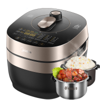 美的(Midea)双胆电压力锅MY-YL50P701 高压锅WIFI智控 70档变压 IH恒匀火加热5L家用精钢厚釜预约