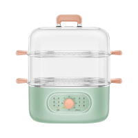 美的(Midea)多用途锅电蒸锅家用电热电火锅蒸蛋器煮蛋器智能断电双层蒸笼大容量8L ZG2323E201