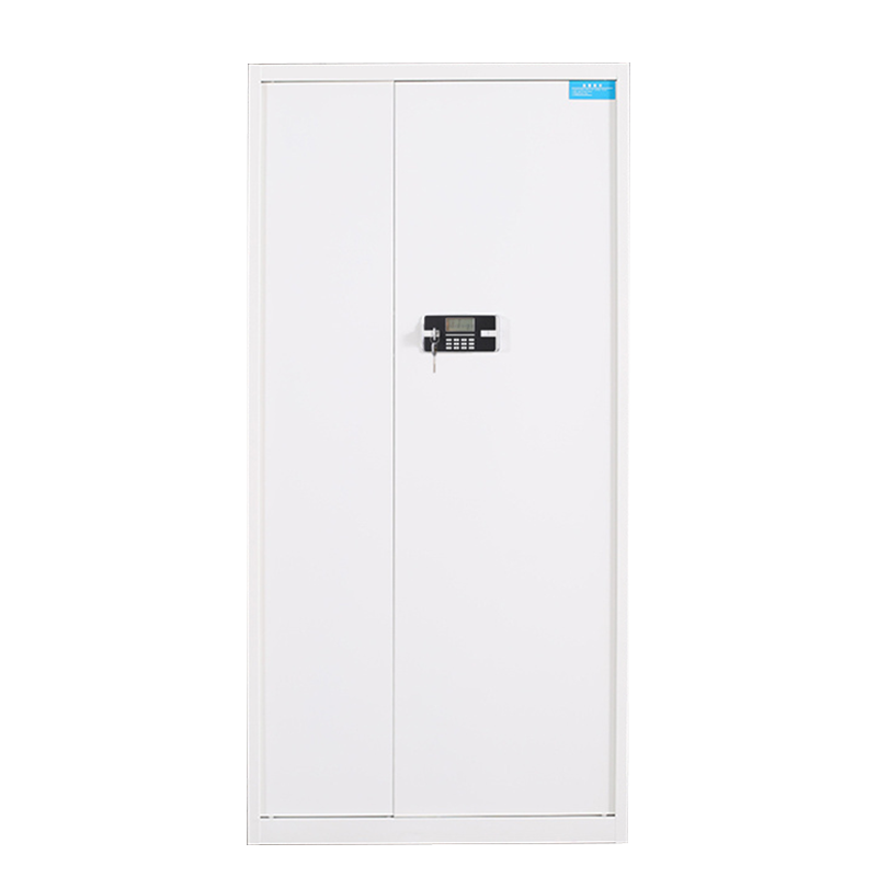 博元睿保险柜铁皮资料柜矮柜办公室储物柜通门白色密码锁900*420*1850