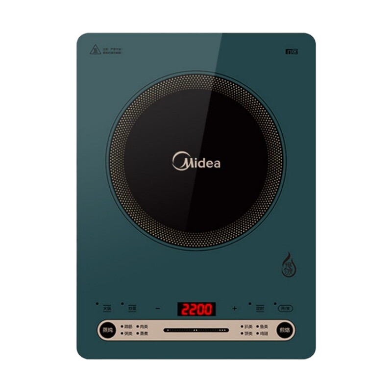 美的(Midea)C22-RH2279电磁炉家用 2200瓦恒匀火智能 爆炒火锅多功能电磁灶配汤锅