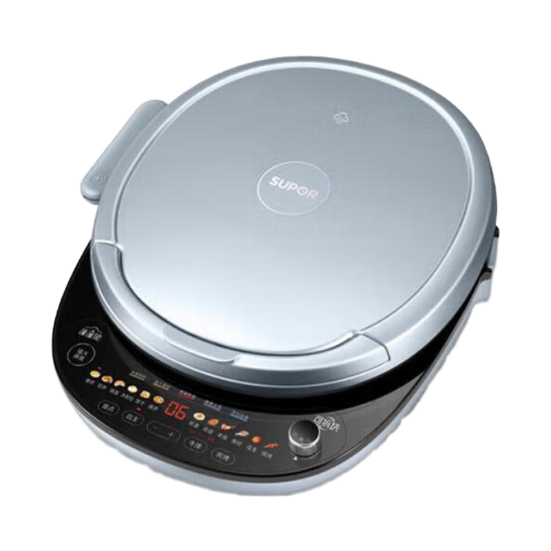 苏泊尔(SUPOR)电饼铛 可拆洗上下盘家用双面加热34厘米直径烙饼锅薄饼机 加大加深蒸汽煎烤机 JD34RQ879