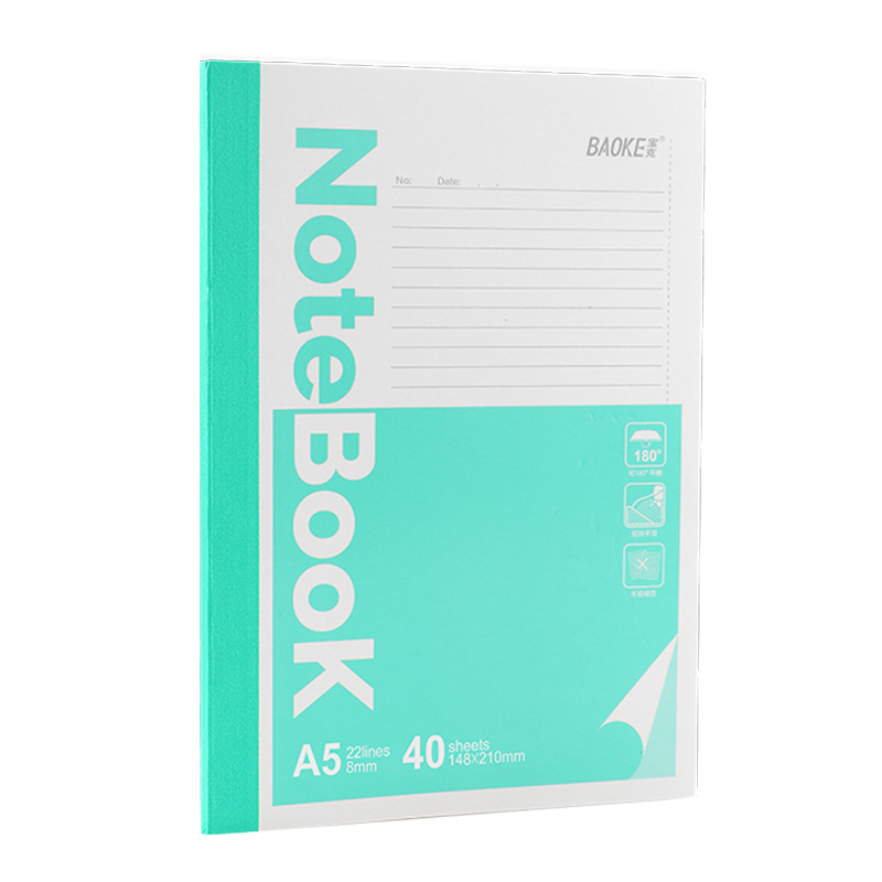 宝克(BAOKE)NB2900 A5无线装订式记事本 40页/本 12本