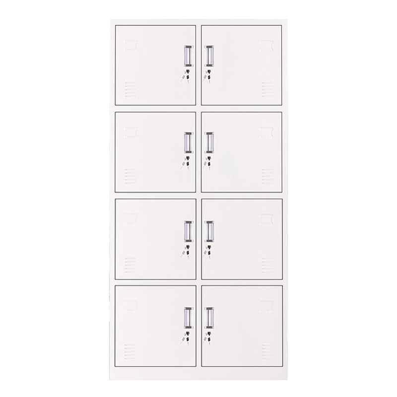 博元睿加厚八门钢制更衣柜员工柜铁皮职工储物柜带锁存包柜