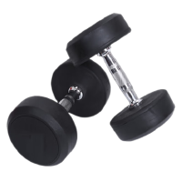 康力强包胶哑铃圆头固定哑铃包铁哑铃健身家用男士商用私教