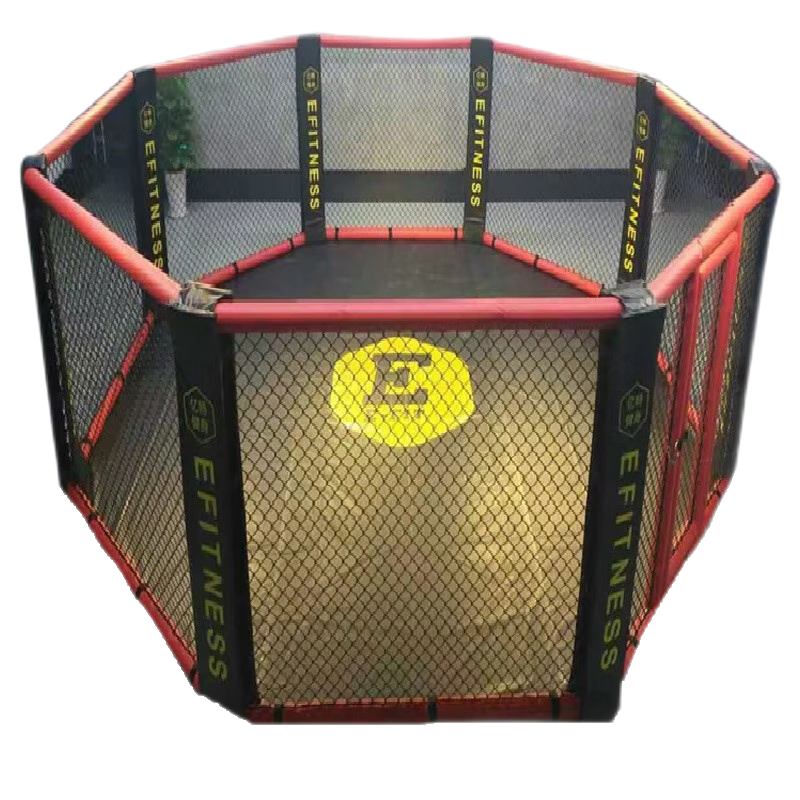 康力强格斗笼落地款八角笼六角笼MMA自由搏击健身格斗拳击摔跤台擂台(7米台式)