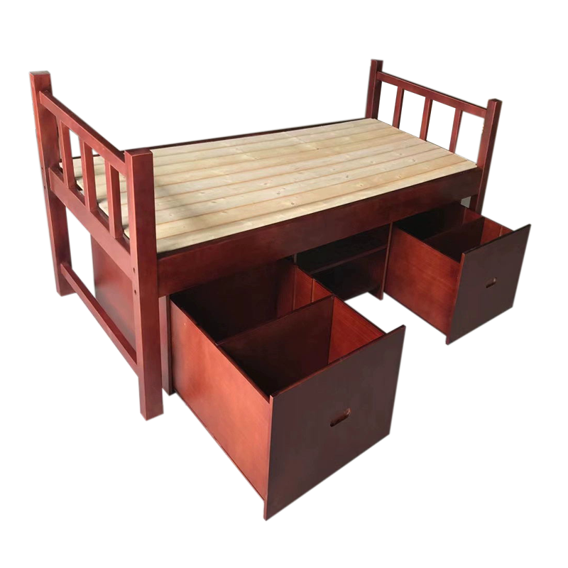 福洛云单位宿舍床带储物单层床2060*940*810mm