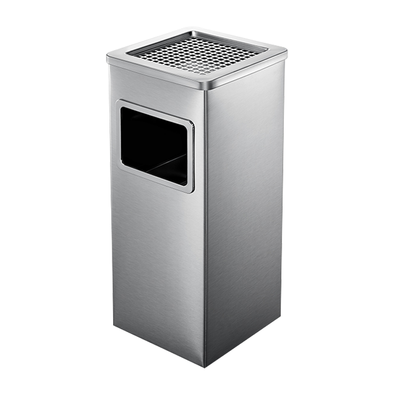 悦宸威不锈钢圆形大号商用垃圾桶立式烟灰桶电梯口高档户外方型不锈钢