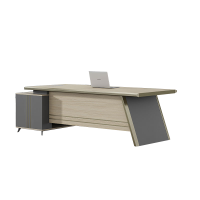 质凡时尚轻奢老板办公桌简约现代主管桌 2200*1900*750