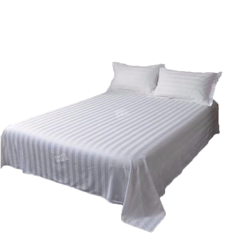 豆恒实(DHS)全棉40支加密缎条暗条纹床单1.2米床用ZY-CD01/床(可定制)