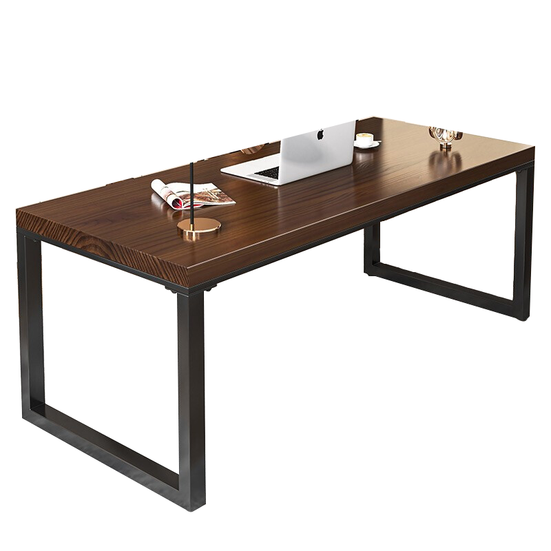 田珍书桌家用书房图书馆简易学习桌写字桌电脑桌实木办公长条桌