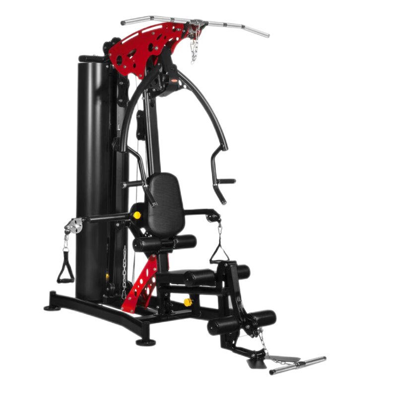 康力强KLQ-2016A单人站室内家用综合力量训练器多功能组合飞鸟单人站(KLQ-2016A单人站黑红色款)