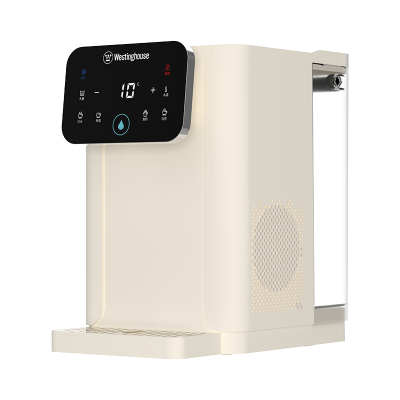 西屋(Westinghouse)台式即热式饮水机家用办公小型台式客厅免安装一键速热直饮机WFH40-W2S米白色