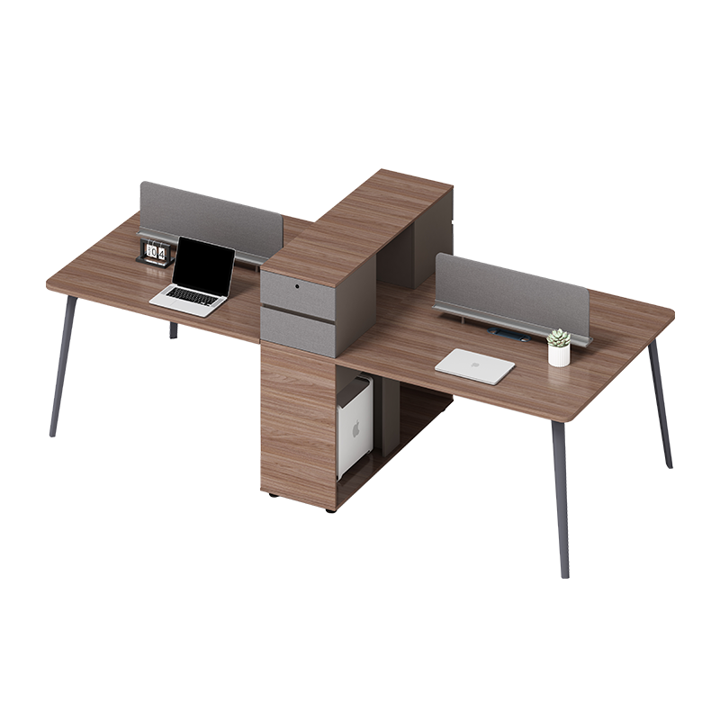 质凡现代职员组合办公桌隔断工位桌 四人位办公桌