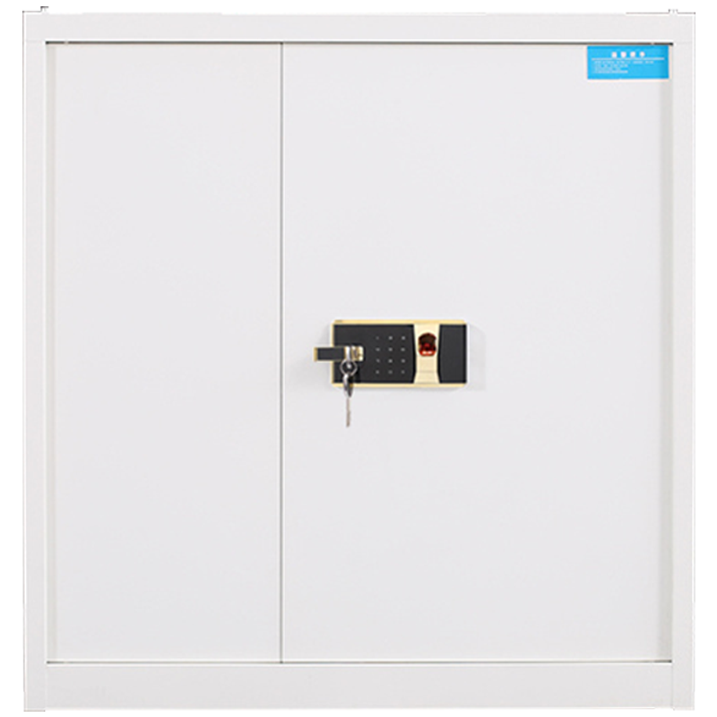 嘉骏盛保险柜铁皮资料柜矮柜办公室储物柜单节白色指纹锁900*420*900