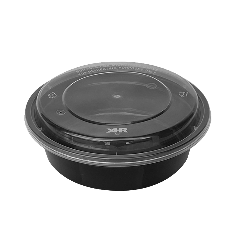 奥德鑫一次性PP餐盒 688ml蓝色圆形 整箱