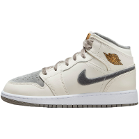 Nike耐克大童男女鞋2024春季新款JORDAN 1舒适高帮板鞋FB9899-100