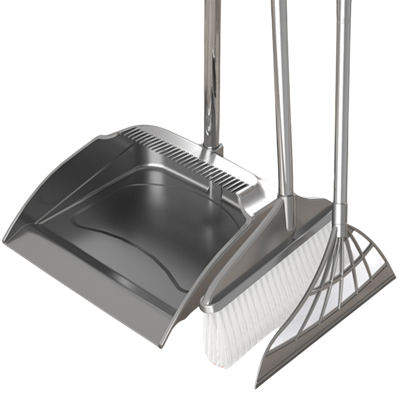 扫把簸箕套装家用软毛不粘发扫地扫帚撮箕干湿两用卫生间刮水器扫把簸箕套装