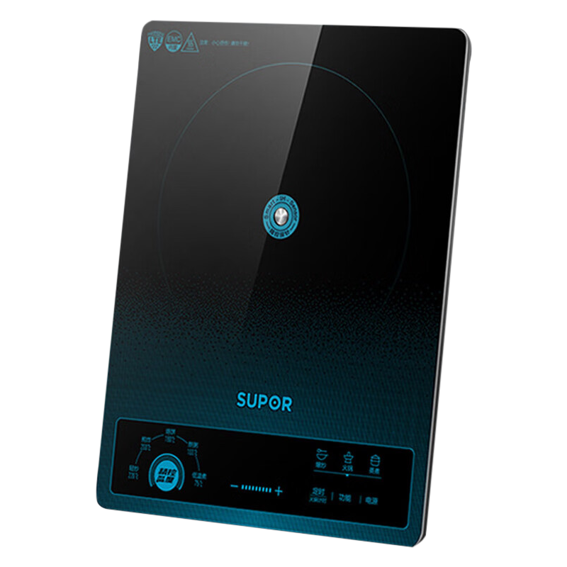 苏泊尔(SUPOR)精控系列 精准控温 家用2200W大功率 五大控温菜单 多功能特色火锅 电磁炉套装C22-ID77E