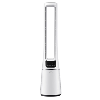 美的(Midea)无叶风扇AMS150E-PB 白色空气循环扇电风扇家用卧室电扇立式落地扇双效深净化风扇轻音智能遥控塔扇